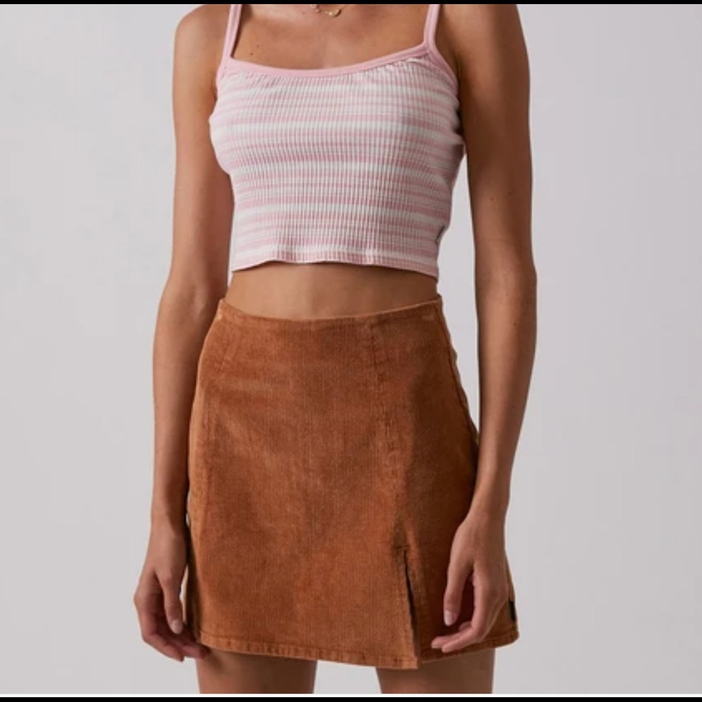 Afends cord mini skirt